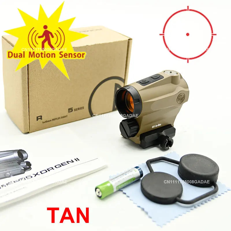 R5XDR GEN II + JULIET5 5X Combo Kit JULIET3 3X Magnifier Rifle Holographic Red Dot Sightscope Flip to Side 20mm Picatinny Mount