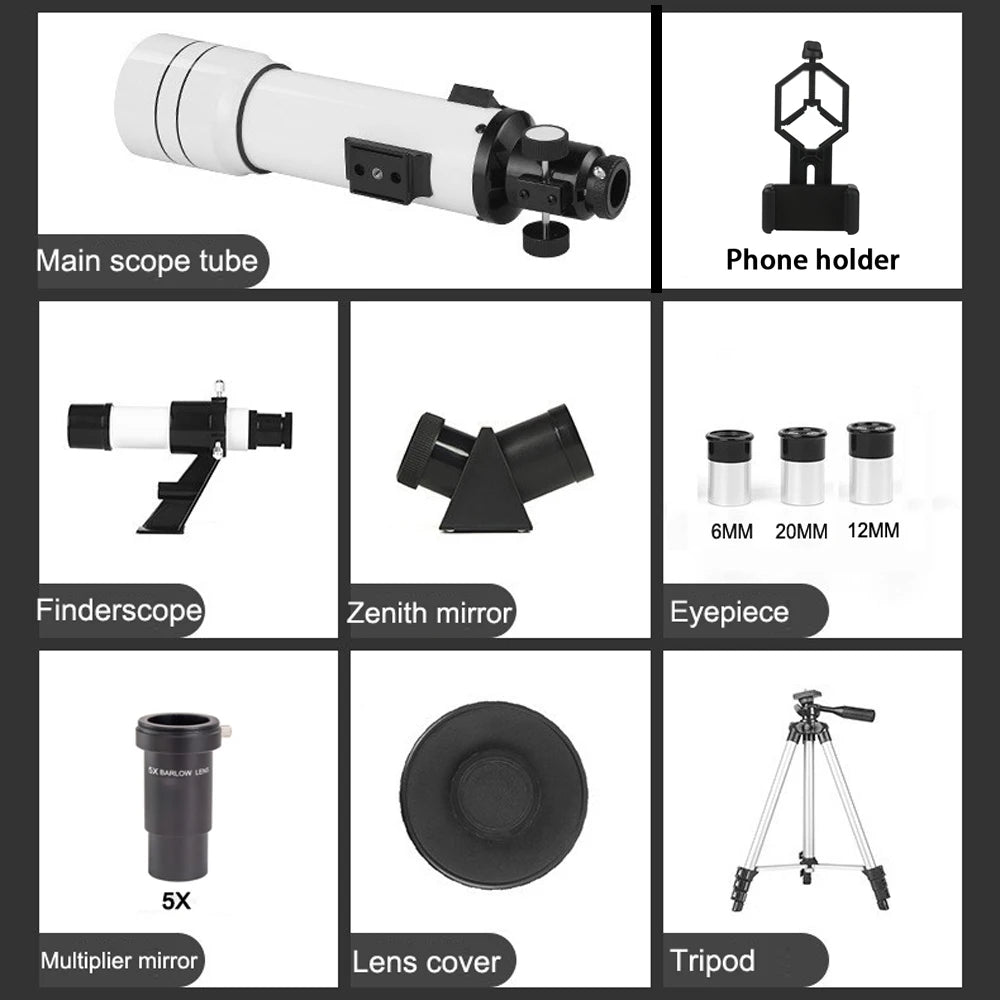 BORWOLF 70400 Professional High-definition Astronomical Telescope 333X To See The Moon and Stars Bird Watching Monocular
