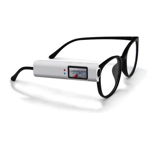 Mini Body Camera 2.7K HD Wearable FPV Eyeglasses Video Shooting WiFi Headset Glasses Action Cameras for Walking Travel Cycling