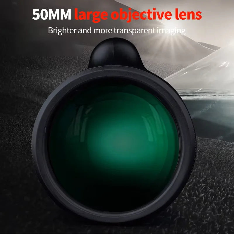 10-30x50 HD Zoom Monocular Telescope with Tripod & Phone Adapter - Powerful Long Range for Bird Watching, Hunting, Camping
