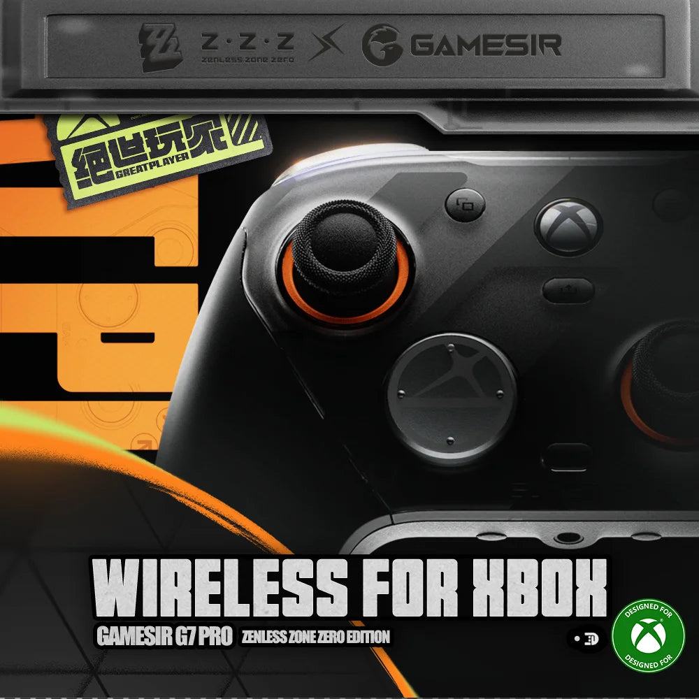 GameSir G7 Pro Zenless Zone Zero Wireless Xbox Controller – Charging Dock, TMR Joytick, Hall Effect Trigger, Swappable Faceplate