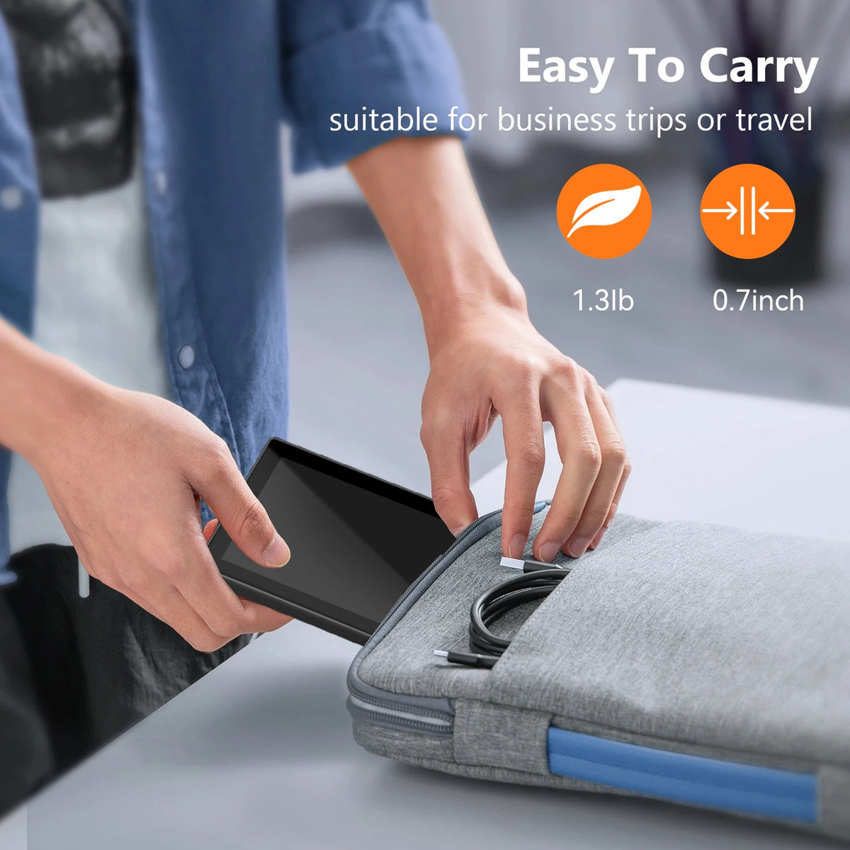 8.8-inch Chassis Secondary Screen 1920*480 Long-shaped LCD Touch Screen with Built-in Stand, AIDA64 Touch Version