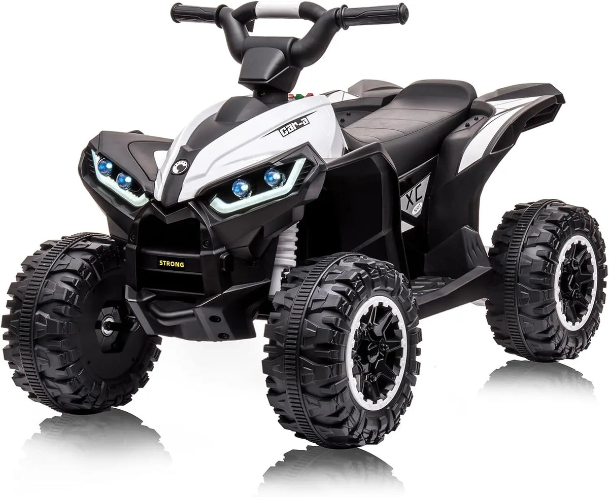 TWISTER.CK Pink 12V Electric Ride-On ATV for Kids – 4-Wheeler Quad with Remote Control, LED Lights, Music, High/Low Speed, USB, Battery Powered, for Toddlers Ages 3-8