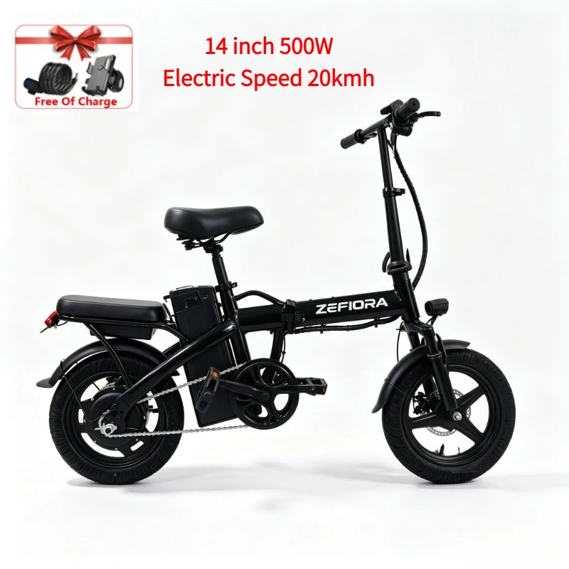 Adult Electric Bike for Household Daily Use, UL2849 Safety Certified, Adjustable Seat & Front Brake, Factory Original, US Warehouse Shipping