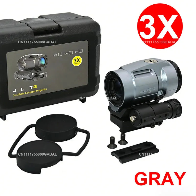 R5XDR GEN II + JULIET5 5X Combo Kit JULIET3 3X Magnifier Rifle Holographic Red Dot Sightscope Flip to Side 20mm Picatinny Mount