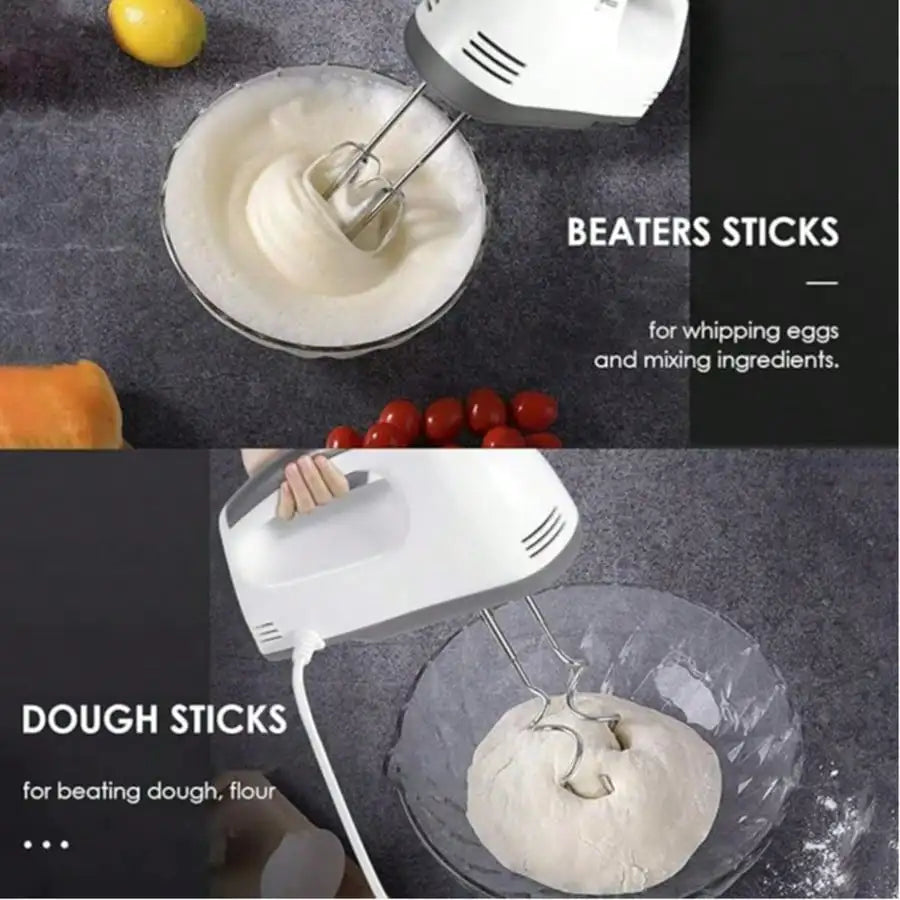 Electric Handheld Egg Beater, Stand Mixer, Small Automatic Cream Whipping Machine For Home Baking, 5 Speed Settings, Electric Egg Beater For Home Use, Handheld Electric Egg Beater.