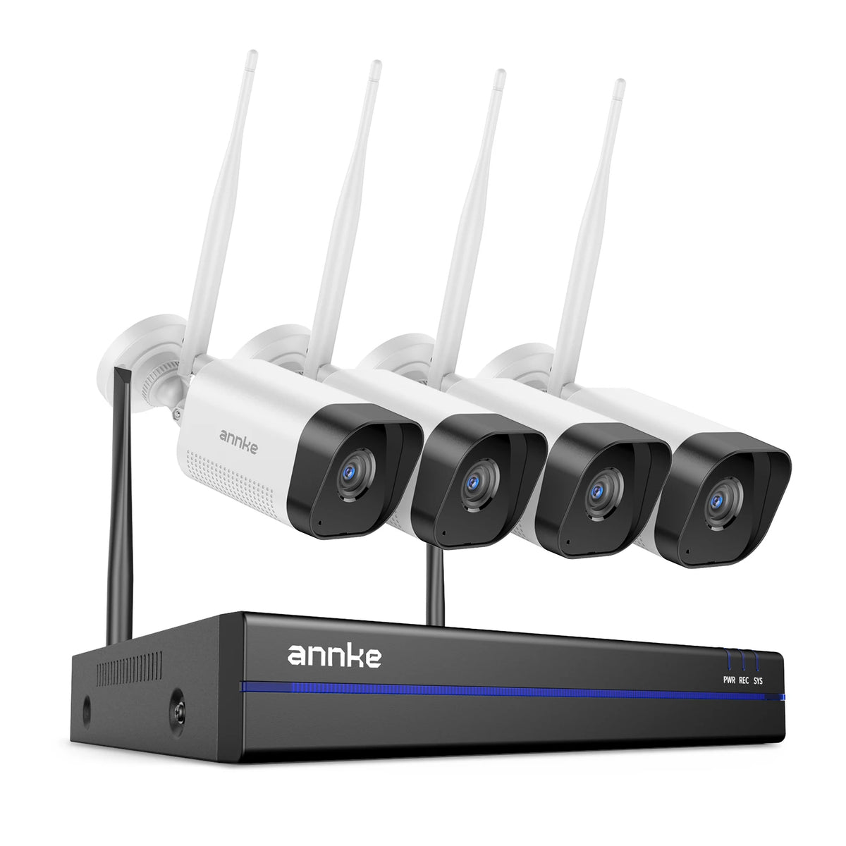 Annke 8MP Wireless CCTV System 16CH NVR Video Surveillance Kit Two Way Audio 4K POE Camera 2/4/6/8 Pcs WiFi Security Cameras