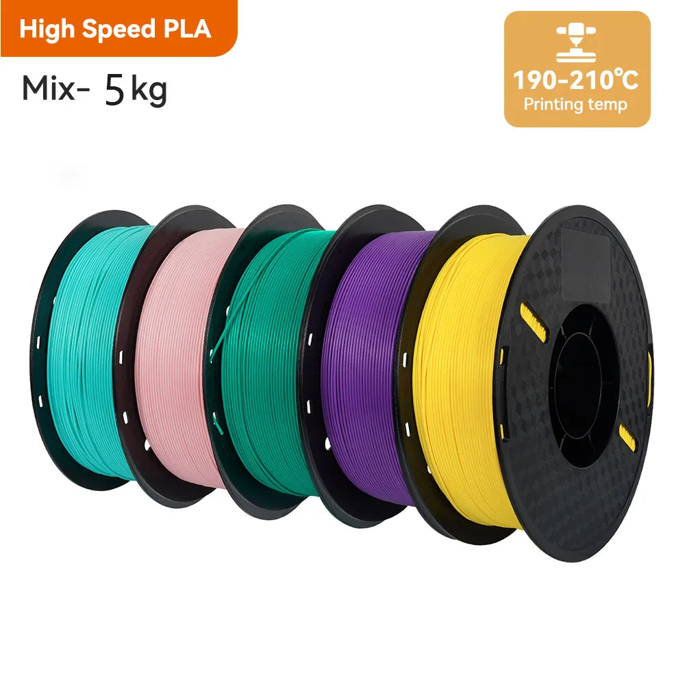 KINGROON HS-PLA Filament 1.75mm High Speed PLA 3d Printer Filament For Bambu All FDM 3D Printer 3D Printing Materials 5/10KG