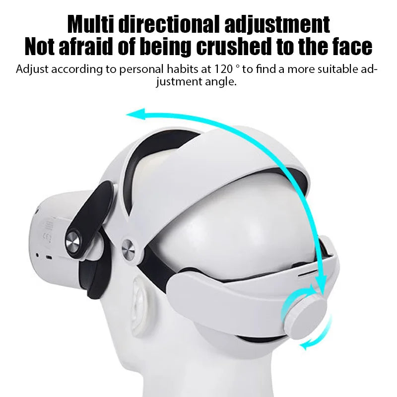 Adjustable Head Strap For Oculus Quest 2 VR Headwear Glasses Adjustable Improve Comfortable And Replaceable Headwear Accessorie