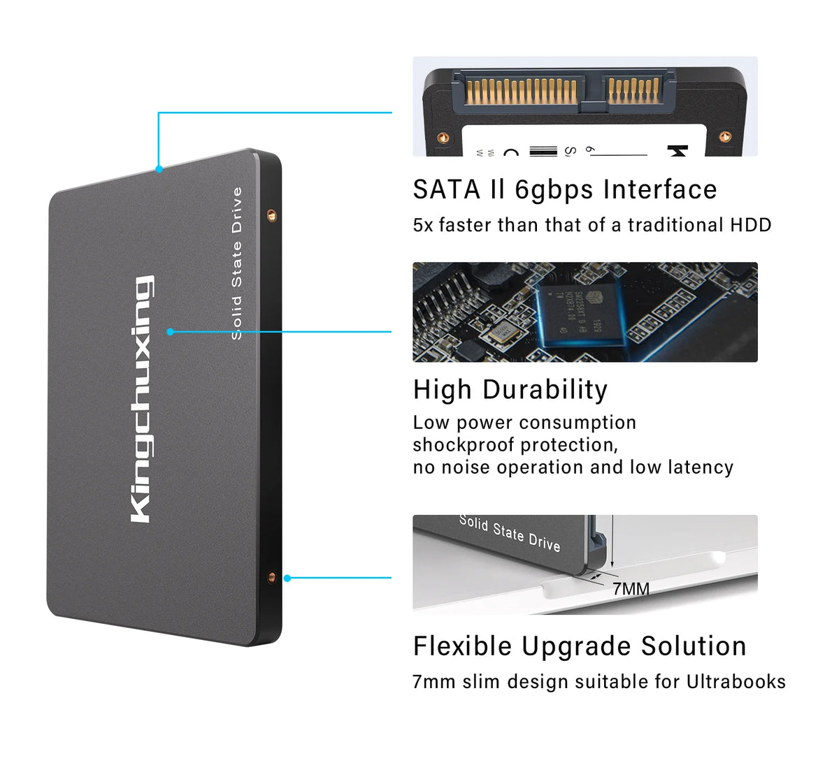 Kingchuxing Ssd Sata 1tb Hard Drives Ssd 120gb 240gb Notebook 2.5 Ssd Drive For Laptop SSD41506