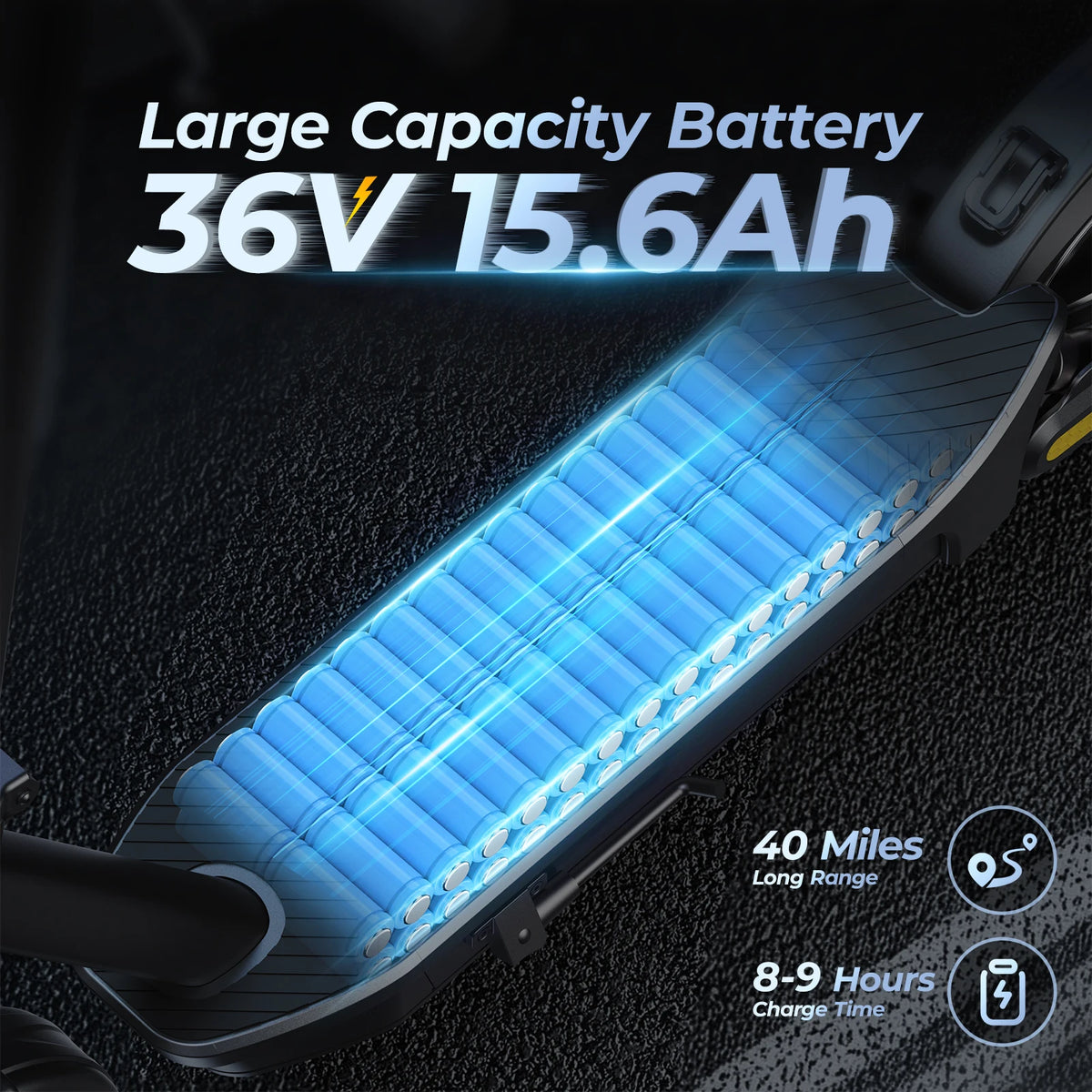 E8/10 Foldable E-Scooter 500/1000W 20mph 20/40miles Max Range Dual Suspension APP Smart Control Powerful Motor Electric Scooter
