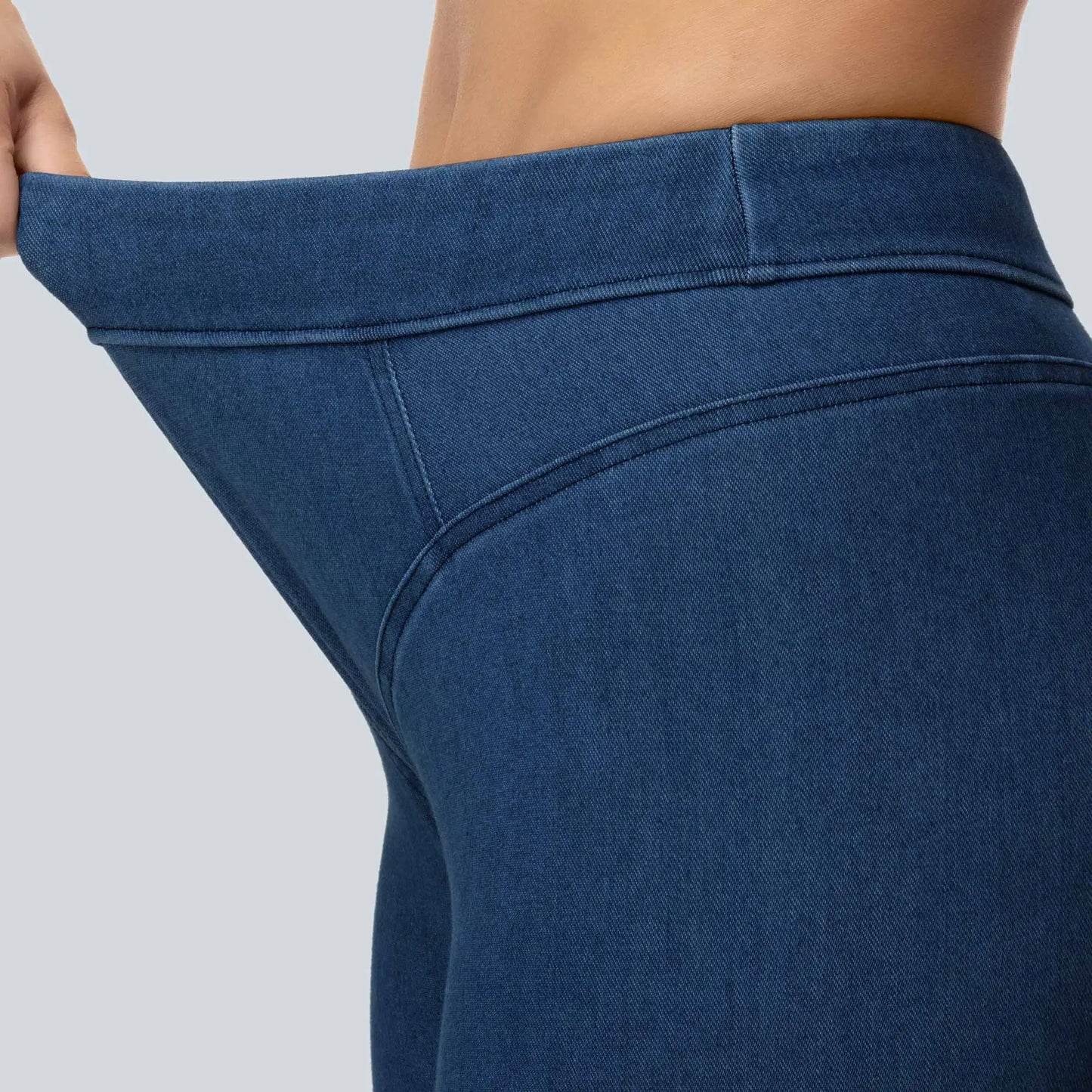 THE GYM PEOPLE Stretchy Pull On Skiny Denim Shorts for Women Scrunch Booty Lifting Jean Shorts